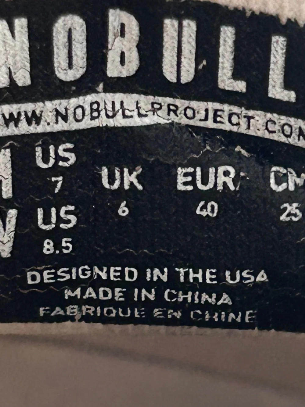 NOBULL Outwork High Top Shoes White Grey SuperFabric CrossFit Gym Mens Size 7